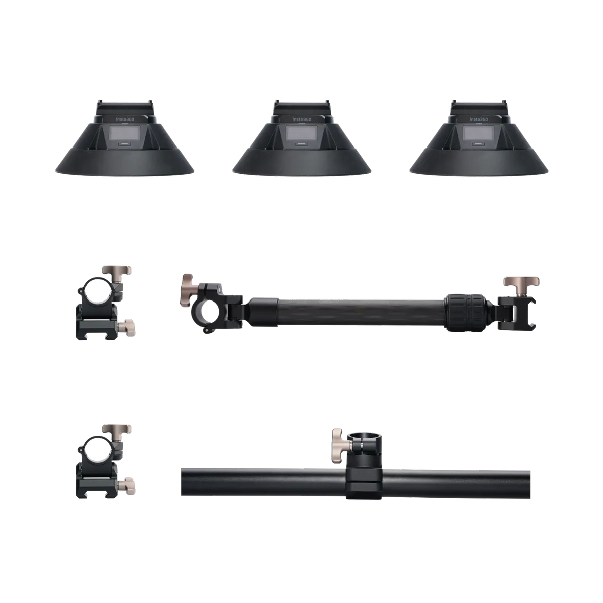 Triple Electric Suction Cup Car Mount