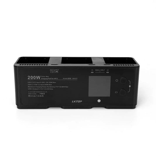 LKTOP 200W Air 3 Three-Way Charging Hub