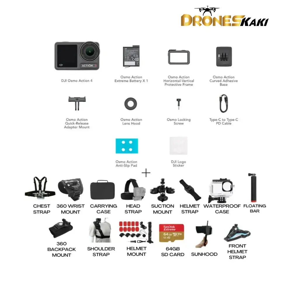 Dji Osmo Action 4 Standard Super Combo