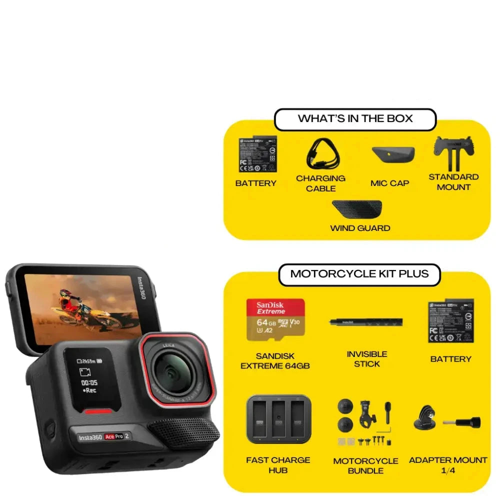 Insta360 Ace Pro 2 Motorcycle Kit Plus