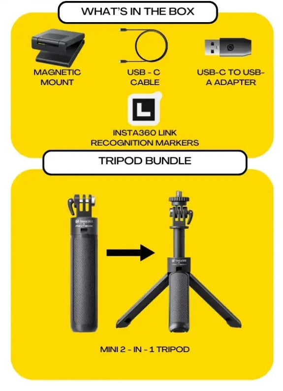 Insta360 Link 2 & 2C Tripod Bundle