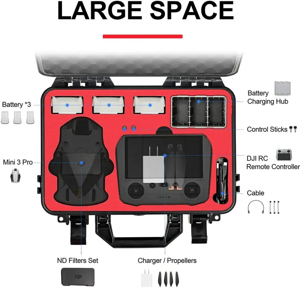 Startrc Waterproof Hard Carrying Case For Dji Mini 3 Pro (Mini Rc)